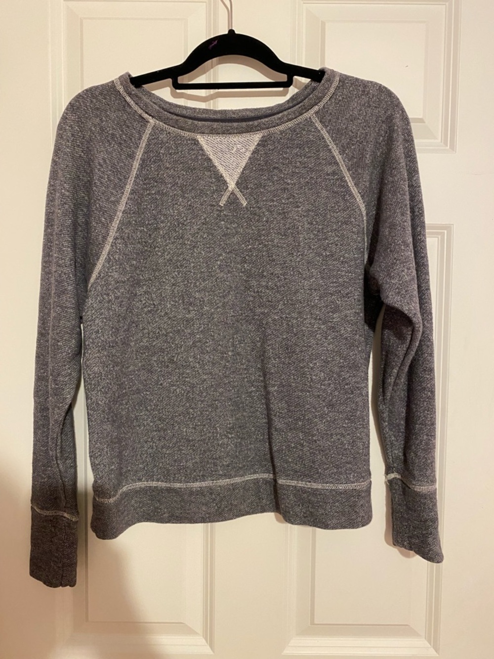 Xersion gray knit crew neck pullover sweater, size small